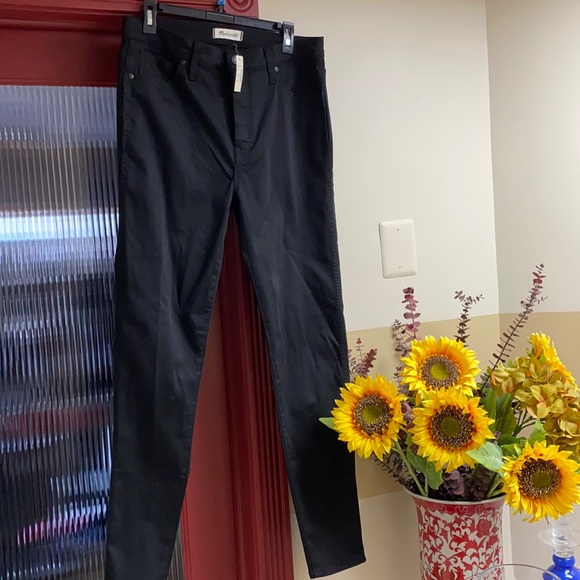 Madewell Denim - Madewell Black High Rise Skinny Stretchy Jeans New With Tags